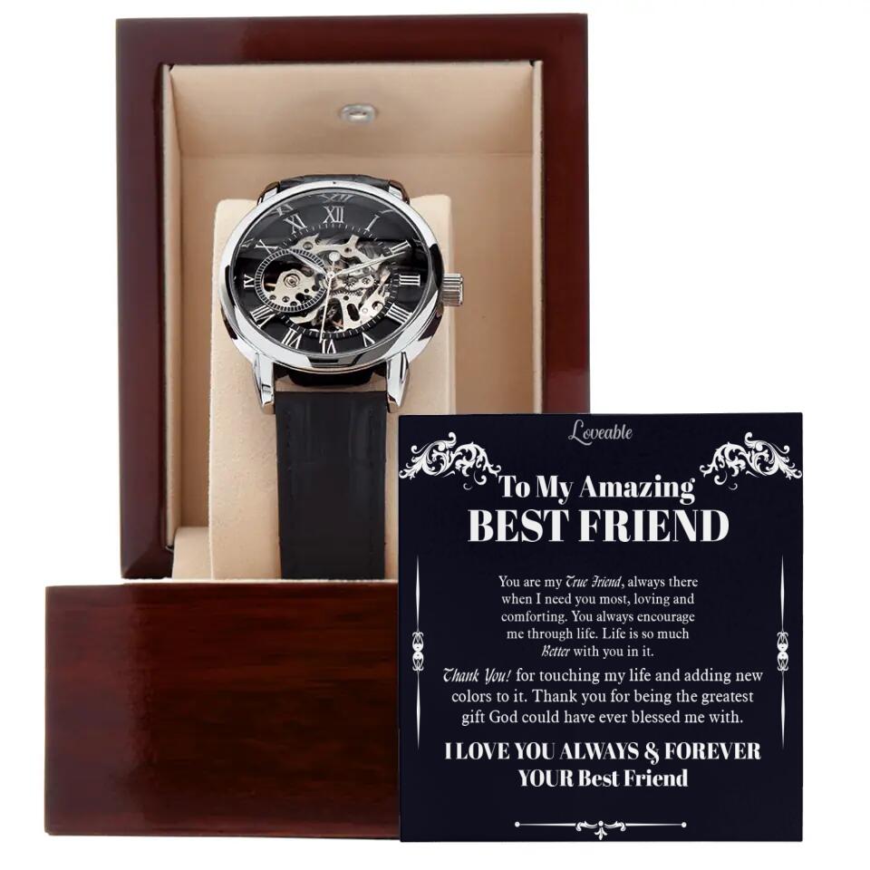 To My Amazing Best Friend - Men's Watch - Birthday Gift for Guy Friend