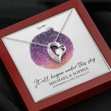 It All Began Under This Sky Necklace - Customizable Necklace - Best Anniversary Birthday Christmas Valentine Gifts for Her - 209IHPBNJE278