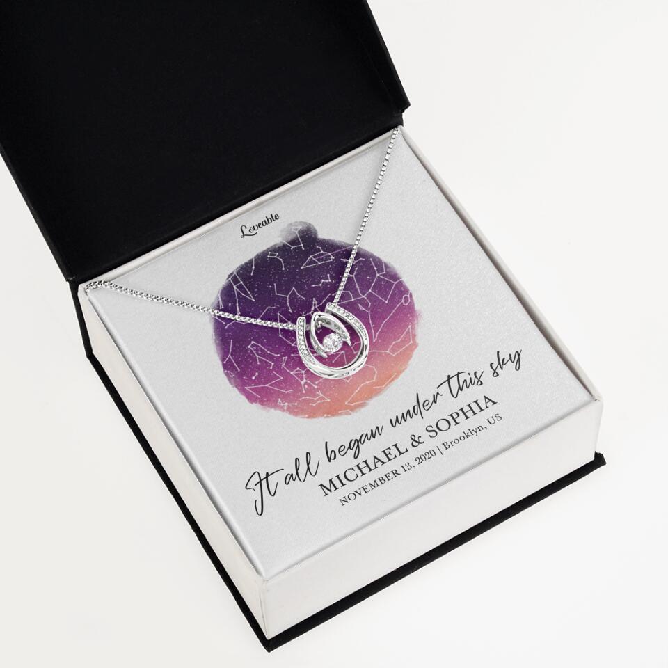 It All Began Under This Sky Necklace - Personalized Necklace