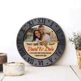 I'm In Love With Every Moment I'm Spend With You - Personalized Wall Clock - Best Gifts for Him Her Couple Parents on Birthdays Anniversaries Valentine - 210IHPNPWC375