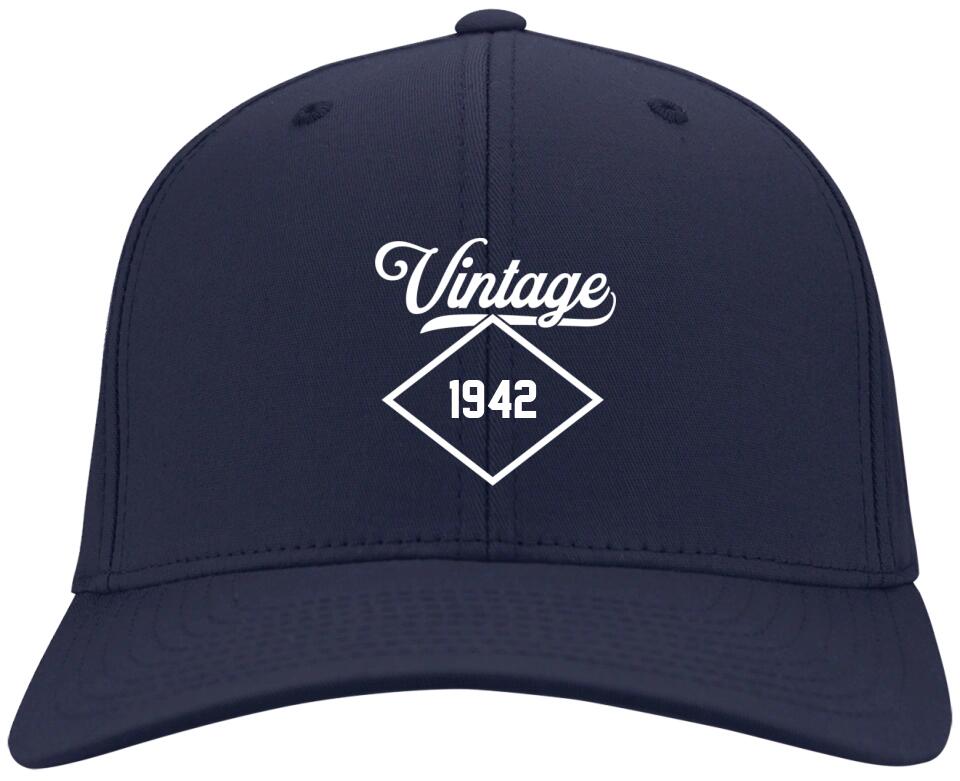 Vintage Custom Year - Personalized Twill Cap - Gift For Him