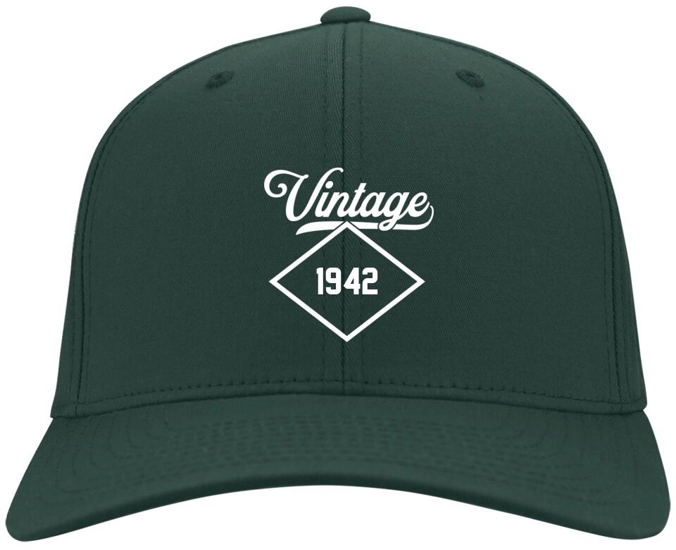 Vintage Custom Year - Personalized Twill Cap - Gift For Him