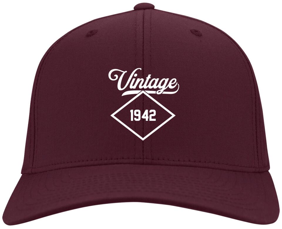 Vintage Custom Year - Personalized Twill Cap - Gift For Him