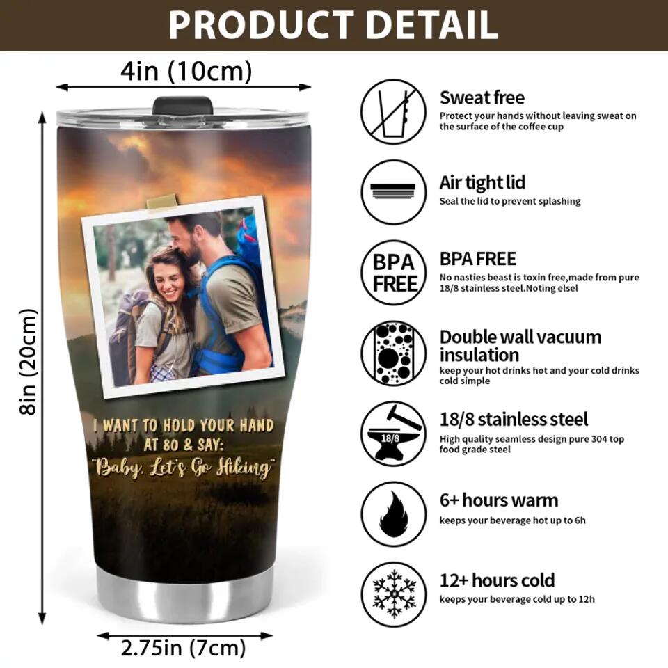 I Want To Hold Your Hand - Personalized 30OZ Tumbler - Gifts For Couple