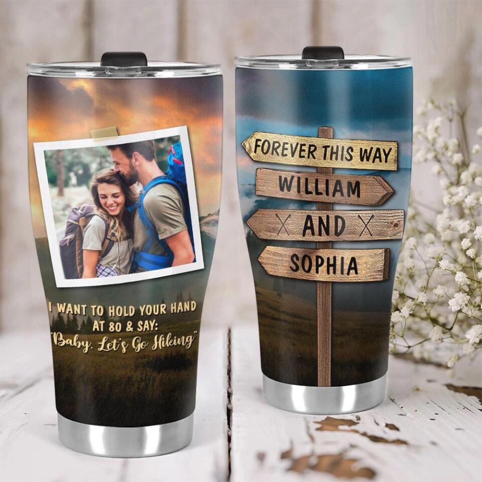 I Want To Hold Your Hand - Personalized 30OZ Tumbler - Gifts For Couple