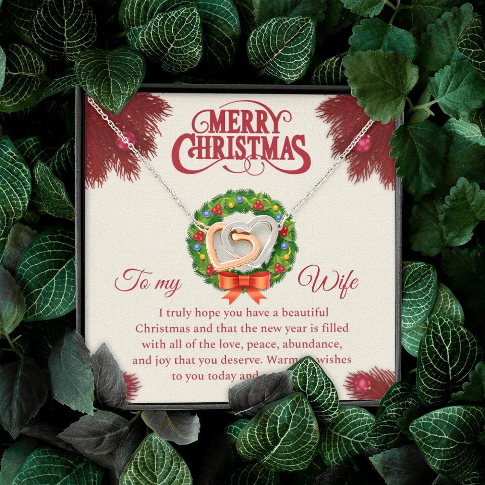 Merry Christmas I Truly Hope You Have A Beautiful Christmas - Personalized Necklace - Christmas Gifts for Wife