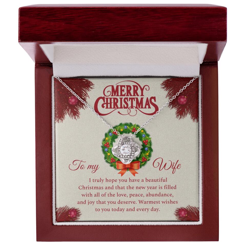 Merry Christmas I Truly Hope You Have A Beautiful Christmas - Personalized Necklace - Christmas Gifts for Wife