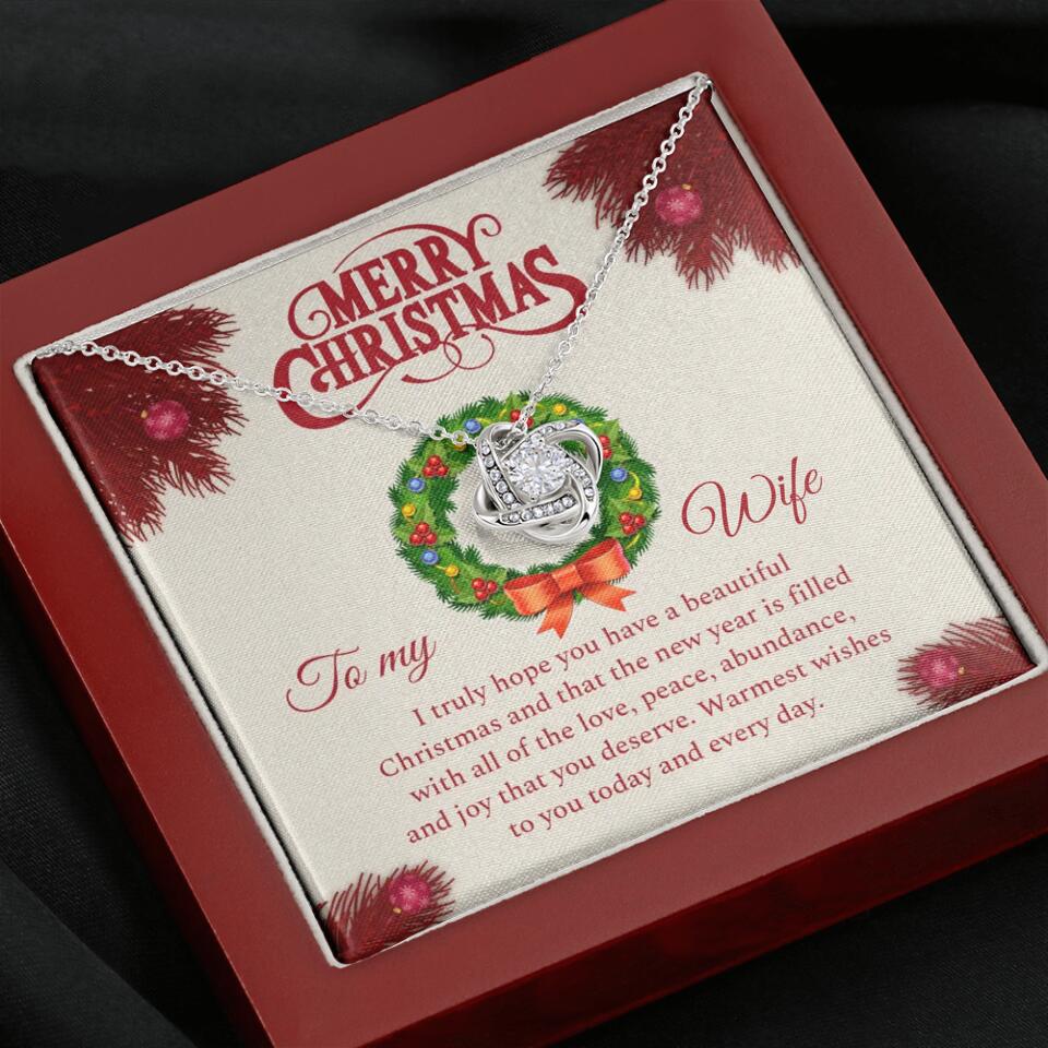Merry Christmas I Truly Hope You Have A Beautiful Christmas - Personalized Necklace - Christmas Gifts for Wife