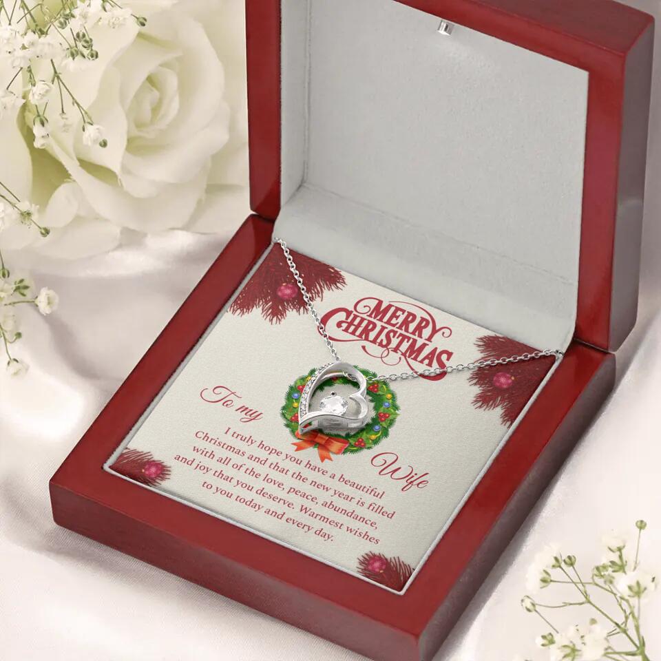Merry Christmas I Truly Hope You Have A Beautiful Christmas - Personalized Necklace - Christmas Gifts for Wife