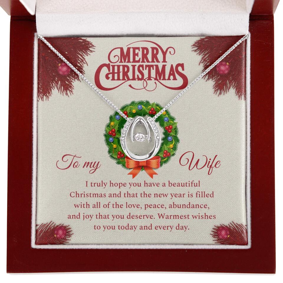 Merry Christmas I Truly Hope You Have A Beautiful Christmas - Personalized Necklace - Christmas Gifts for Wife