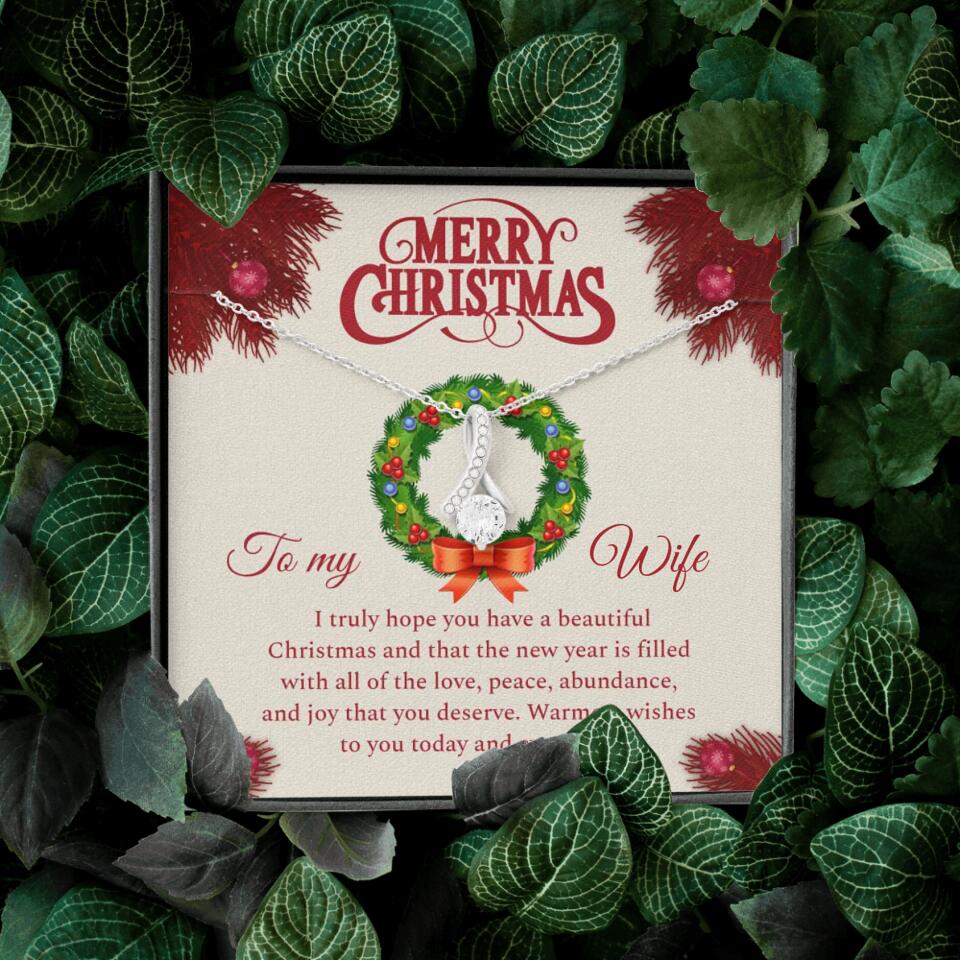 Merry Christmas I Truly Hope You Have A Beautiful Christmas - Personalized Necklace - Christmas Gifts for Wife