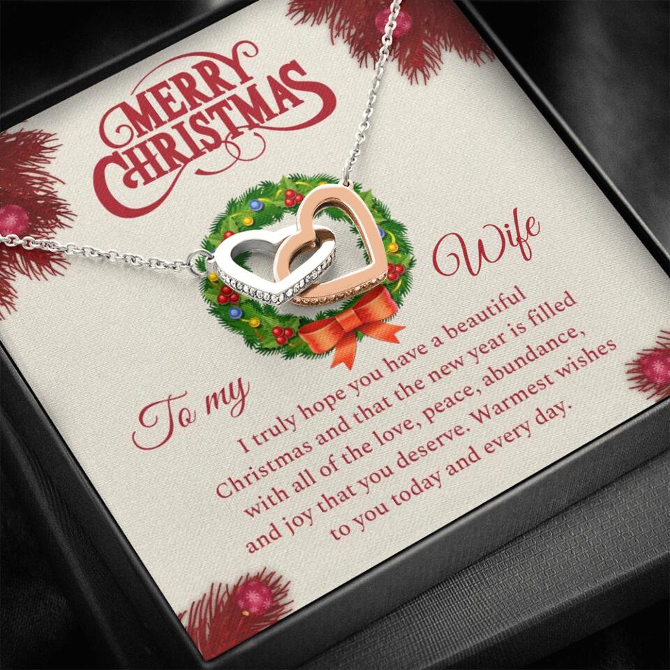 Merry Christmas I Truly Hope You Have A Beautiful Christmas - Personalized Necklace - Christmas Gifts for Wife