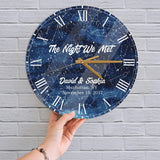 The Night We Met Wall Clock, Home Decor for Couple/ Husband and Wife - Best Personcalized Gift for Her - 210IHNBNWC727