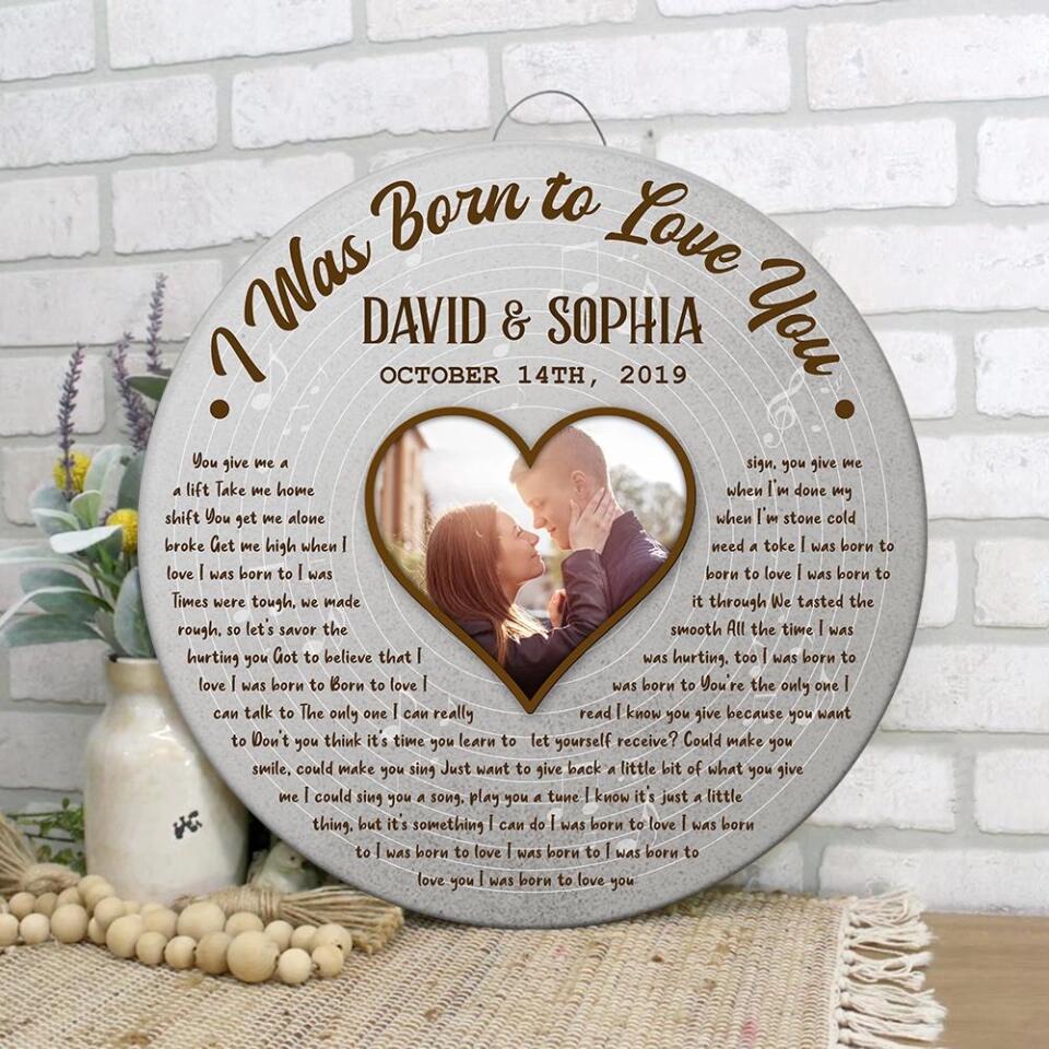Love Song And Lyrics Custom Wooden Sign Best Anniversary Gifts For Couple