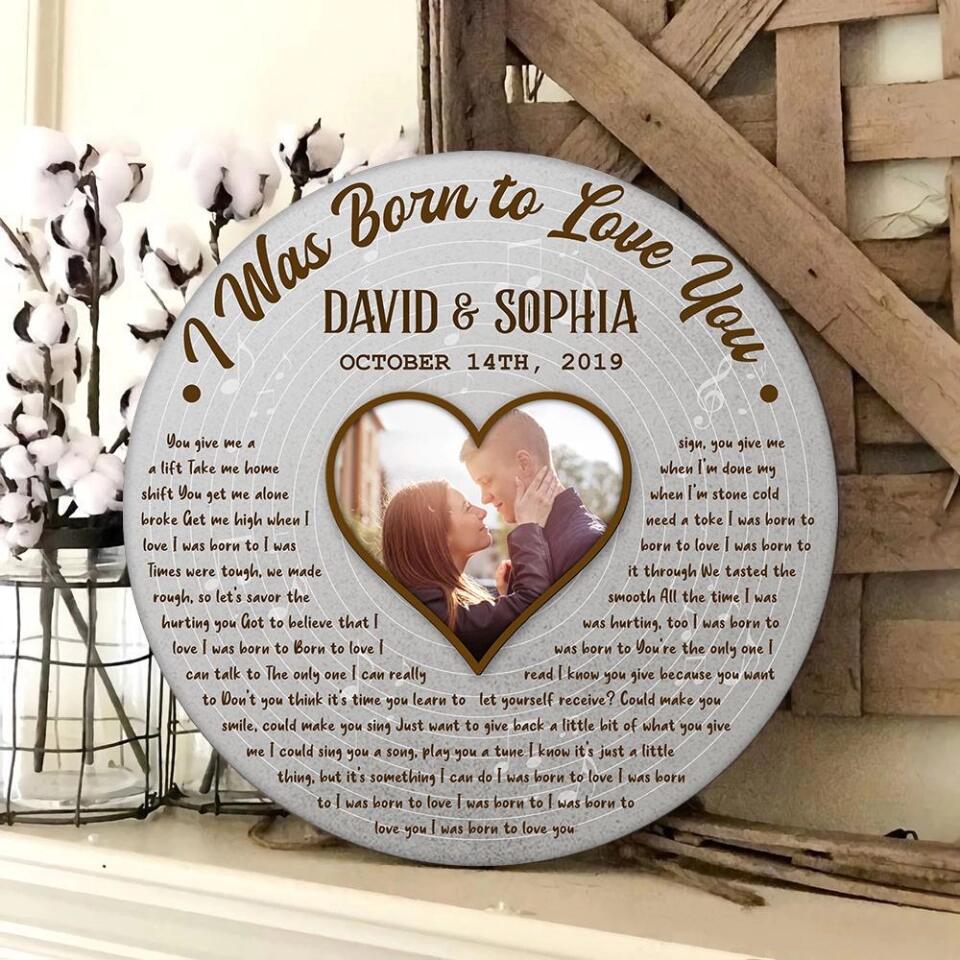 Love Song And Lyrics Custom Wooden Sign Best Anniversary Gifts For Couple