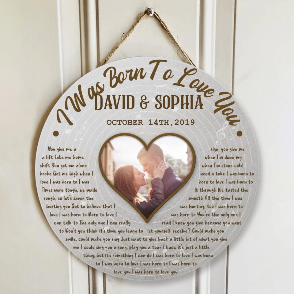 Love Song And Lyrics Custom Wooden Sign Best Anniversary Gifts For Couple