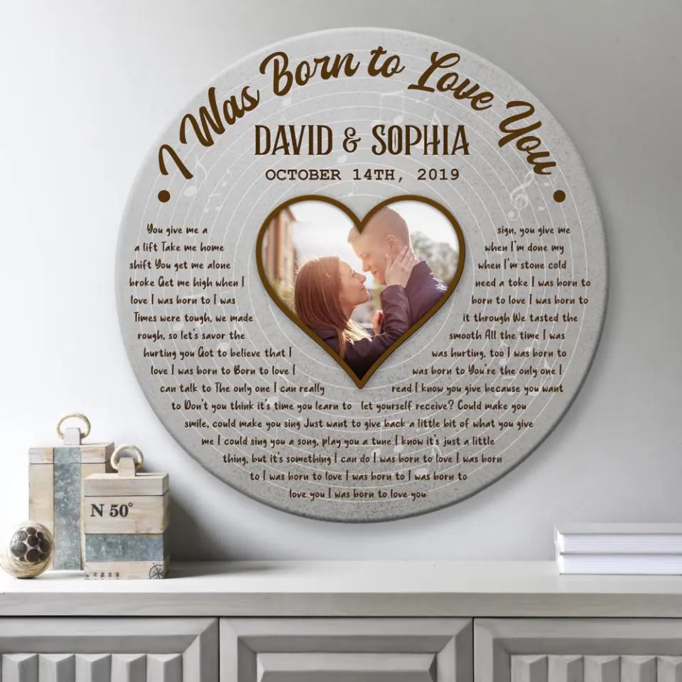 Love Song And Lyrics Custom Wooden Sign Best Anniversary Gifts For Couple