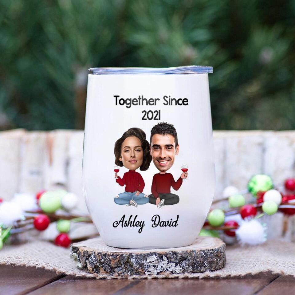 Together Since Husband and Wife Personalized Tumbler