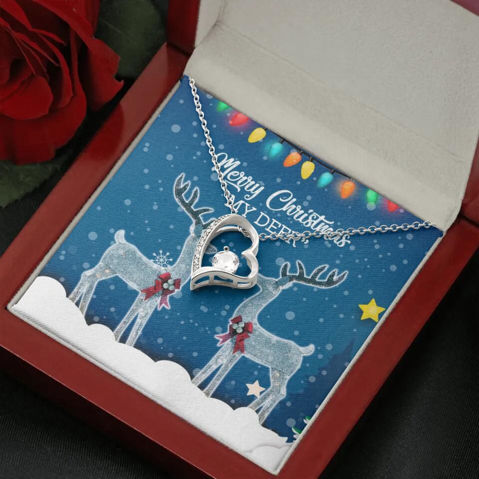 Merry Christmas "My Deer" Christmas Gift Necklace