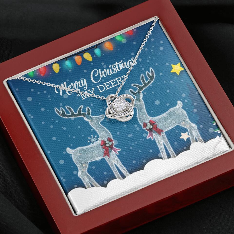 Merry Christmas "My Deer" Christmas Gift Necklace