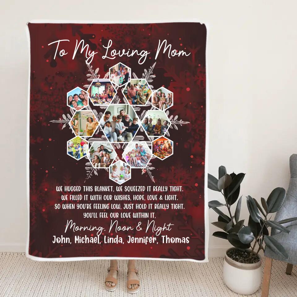 When You're Feeling Low, Just Hold It Really Tight - Personalized Blanket - Best Gifts For Dad Mom Grandparents Wife Husband On Christmas - 210IHPLNBL453