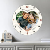 You Complete Me - Personalized Upload Photo Wall Clock - Best Gift For Him/Her Home Decor Wall Art For Wife/Husband - 210IHPNPWC440