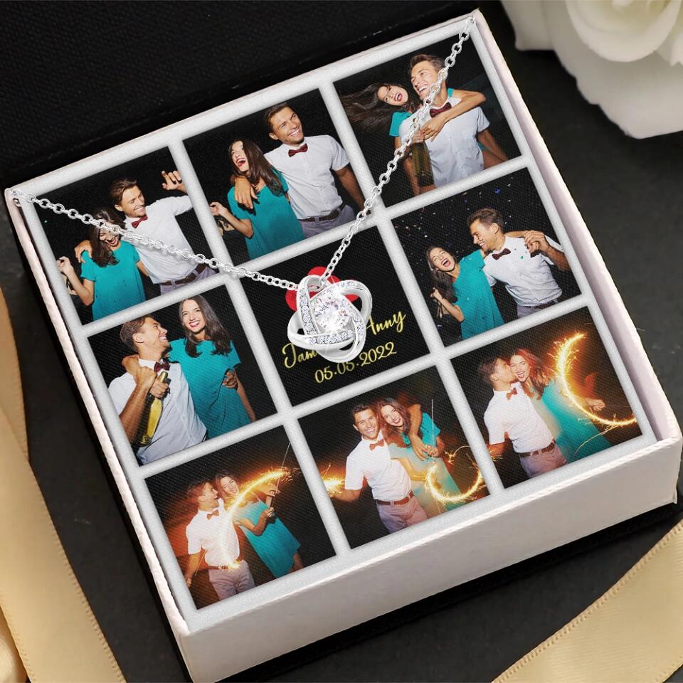 Personalized Valentine Gifts - Custom Name, Text and Date - Personalized Necklace - Gift for Her