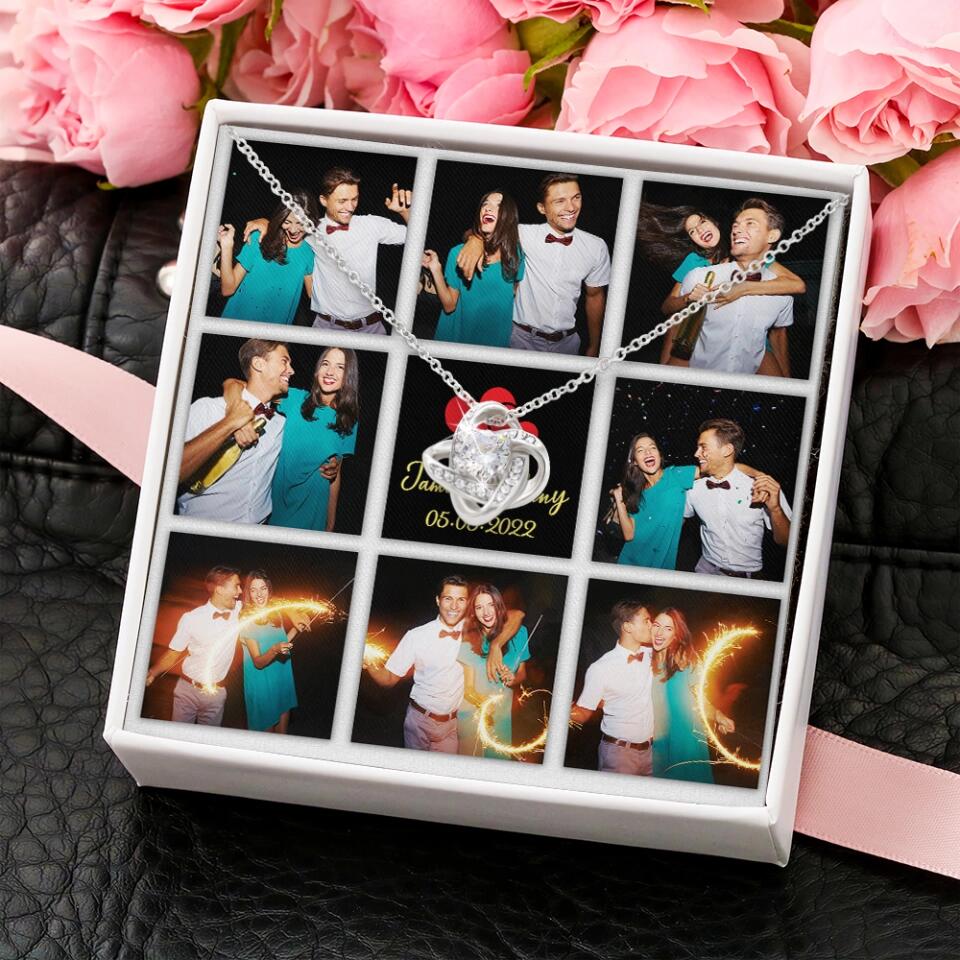 Personalized Valentine Gifts - Custom Name, Text and Date - Personalized Necklace - Gift for Her