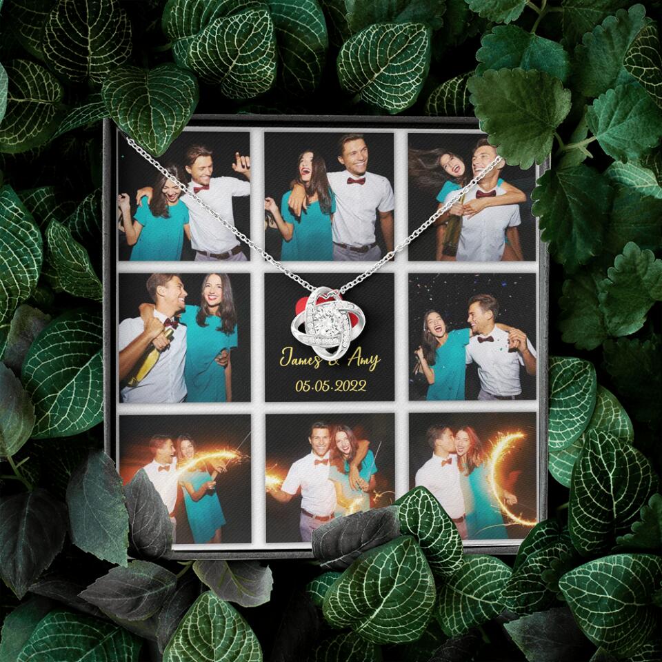 Personalized Valentine Gifts - Custom Name, Text and Date - Personalized Necklace - Gift for Her