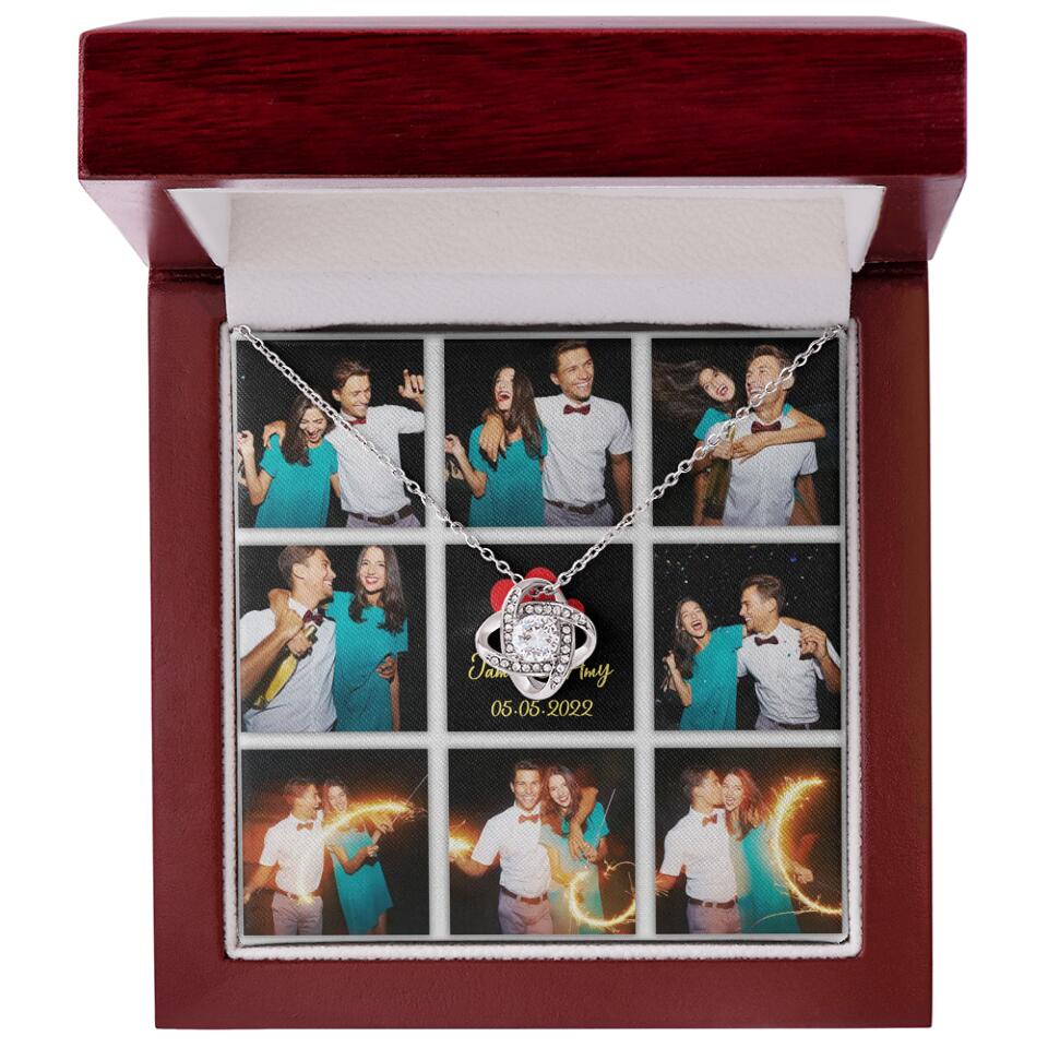 Personalized Valentine Gifts - Custom Name, Text and Date - Personalized Necklace - Gift for Her