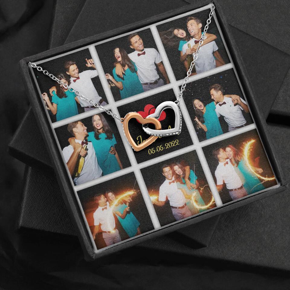 Personalized Valentine Gifts - Custom Name, Text and Date - Personalized Necklace - Gift for Her