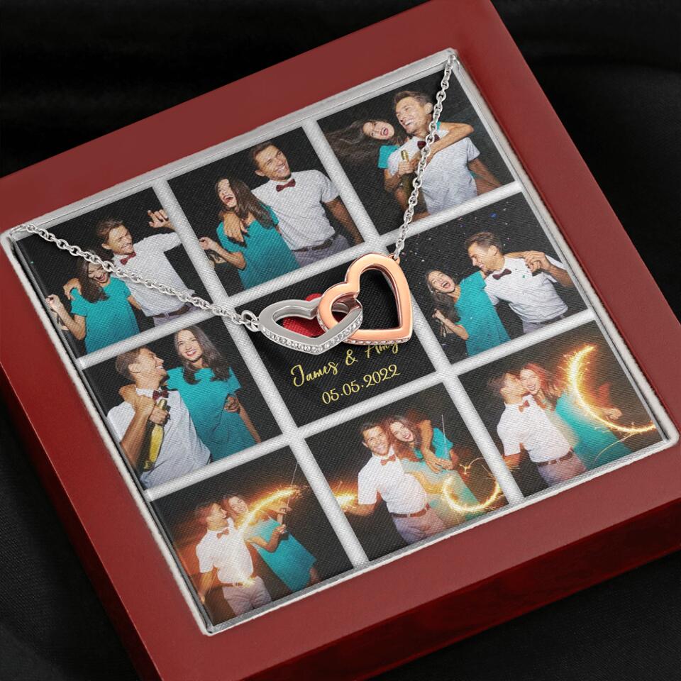 Personalized Valentine Gifts - Custom Name, Text and Date - Personalized Necklace - Gift for Her