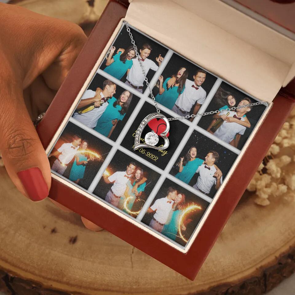 Personalized Valentine Gifts - Custom Name, Text and Date - Personalized Necklace - Gift for Her