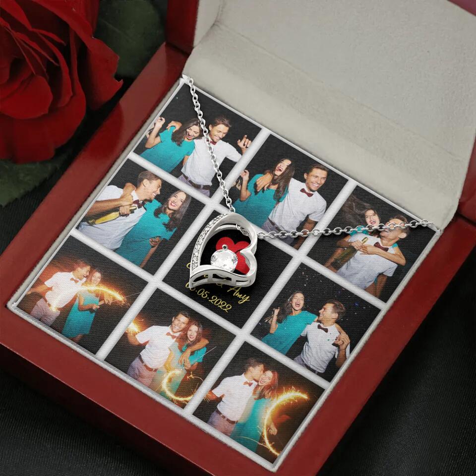 Personalized Valentine Gifts - Custom Name, Text and Date - Personalized Necklace - Gift for Her