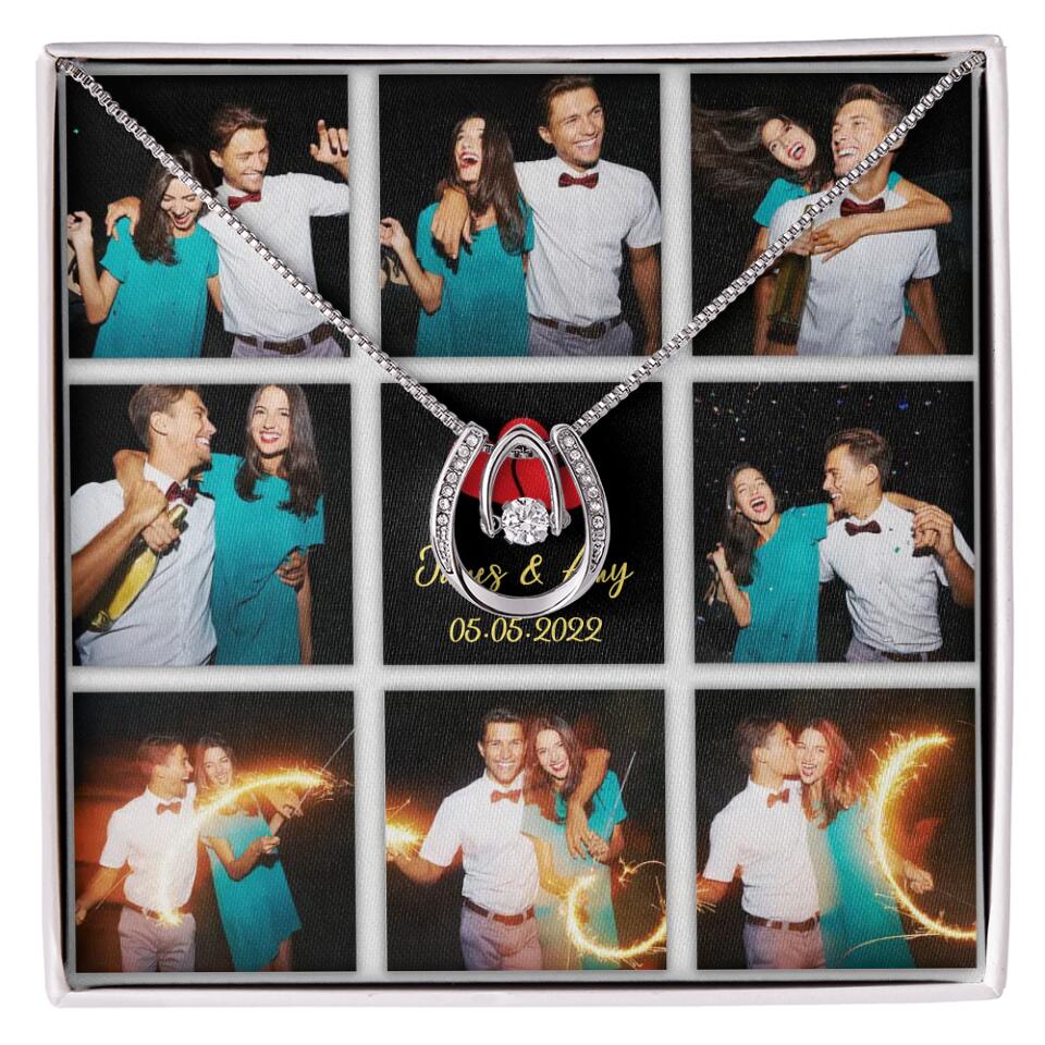 Personalized Valentine Gifts - Custom Name, Text and Date - Personalized Necklace - Gift for Her