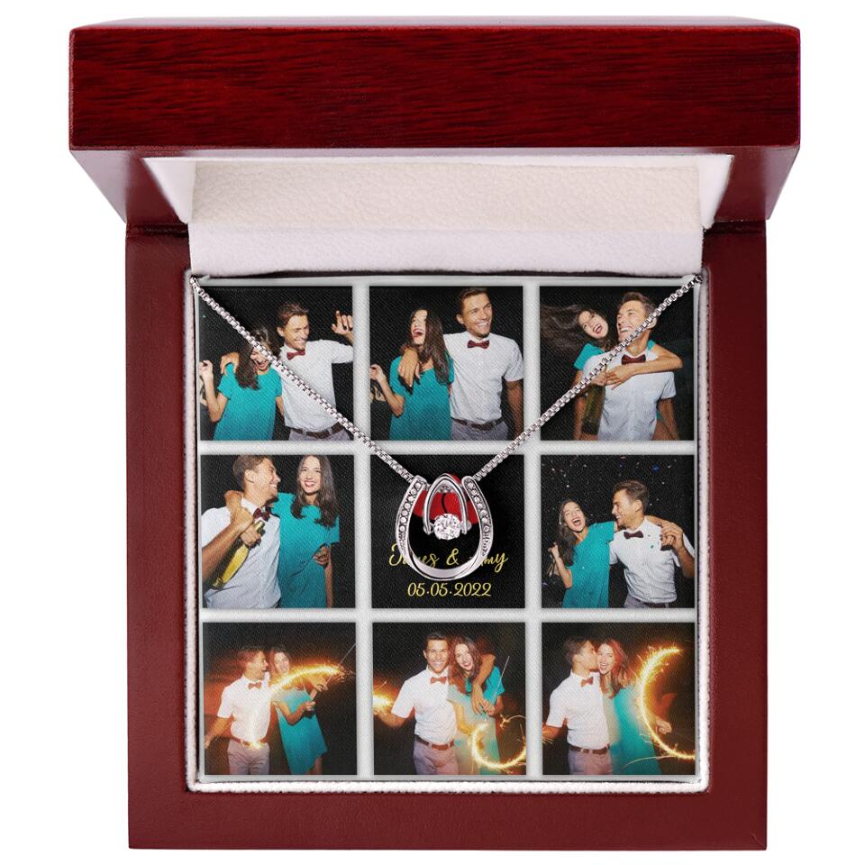 Personalized Valentine Gifts - Custom Name, Text and Date - Personalized Necklace - Gift for Her