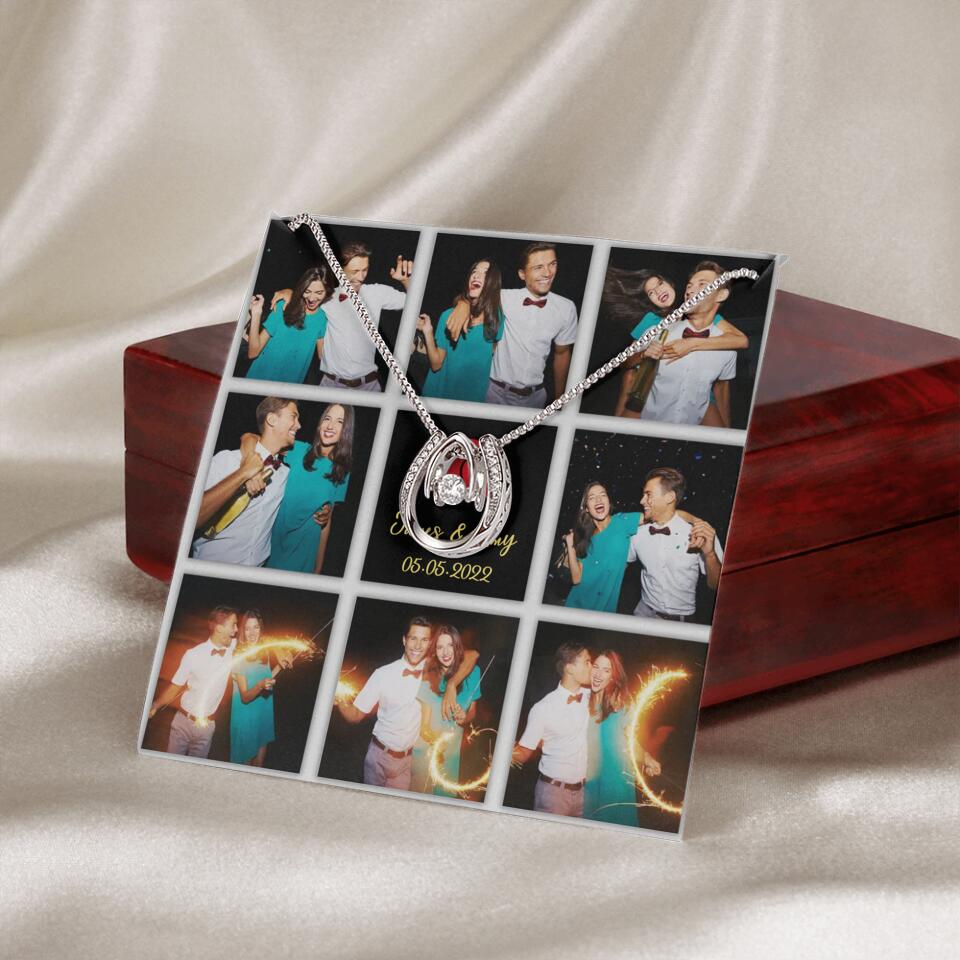 Personalized Valentine Gifts - Custom Name, Text and Date - Personalized Necklace - Gift for Her