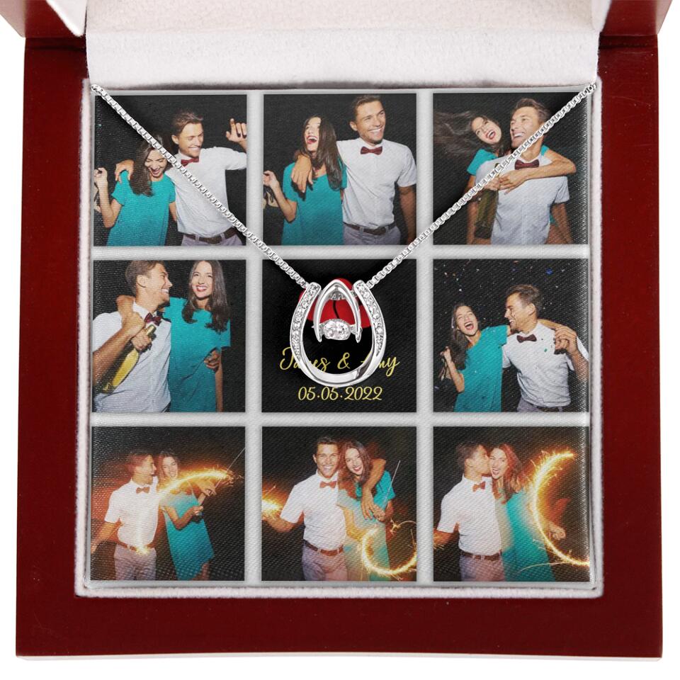 Personalized Valentine Gifts - Custom Name, Text and Date - Personalized Necklace - Gift for Her