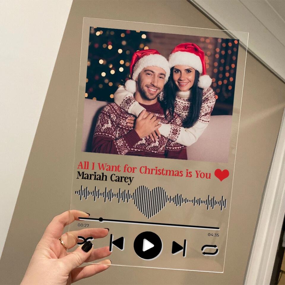 Favorite Song & Photo Personalized Acrylic Plaque