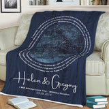 I Will Always Love You - Personalized Star Map Blanket - Best Gift For Him/Her On Christmas Anniversary - 210ICNLNBL104