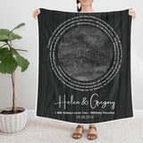 I Will Always Love You - Personalized Star Map Blanket - Best Gift For Him/Her On Christmas Anniversary - 210ICNLNBL104