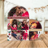 1st Christmas Together - Personalized Photo & Names - Custom Heart Acrylic Plaque - Best Christmas for Couple/Mr&Mrs - 210ICNBNAP100