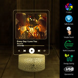 Custom Photo , Song 3D LED Night Lamp for Music Lovers, Valentine Gift, Anniversary Gifts For Her Him - 210IHPLNLL474