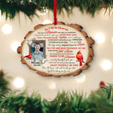 As I Sit In Heaven And Watch You Everyday - Personalized Upload Photo Wooden Ornament - Memorial Gift Angel In Heaven On Christmas - 210ICNNPOR049
