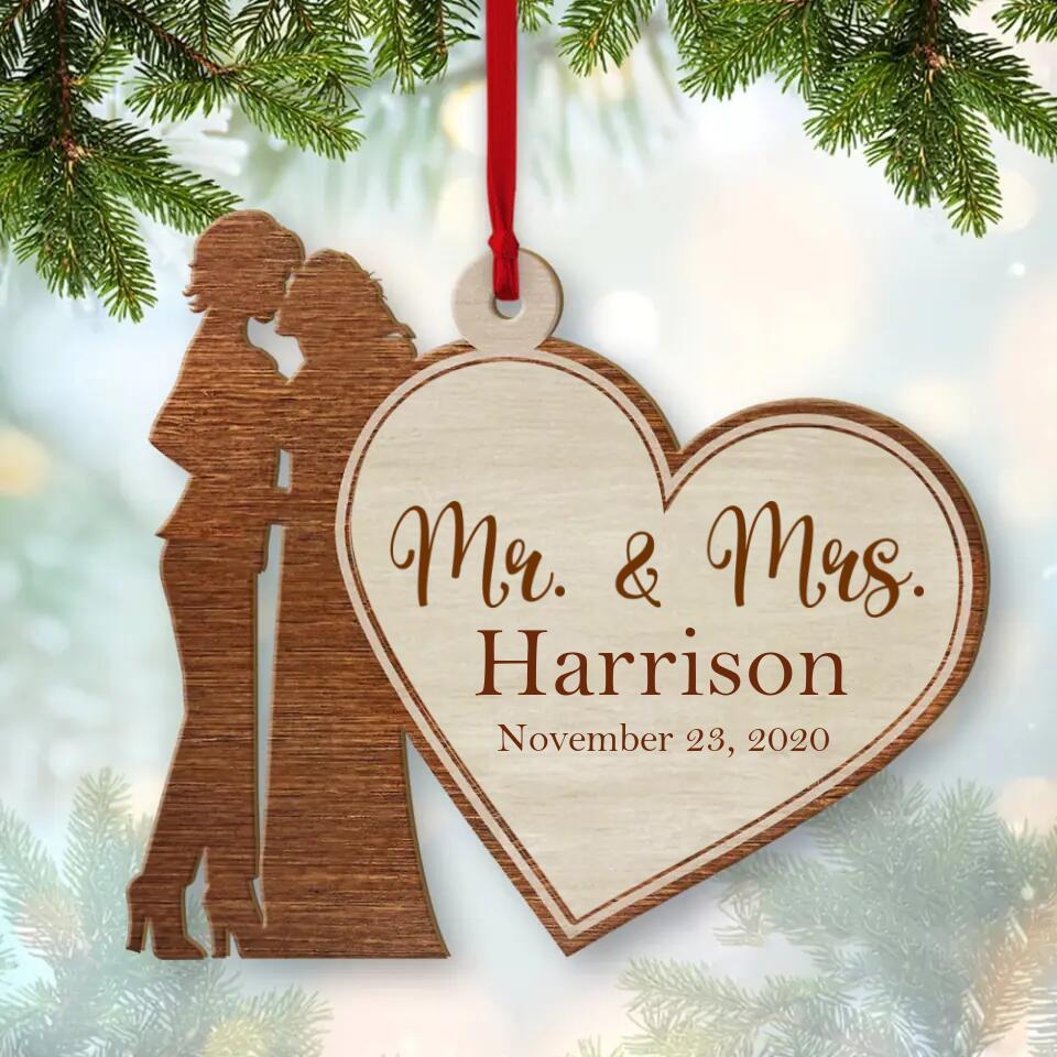 Couple in Christmas 2022 - Best Personalized Ornament for Christmas Tree - Decor Christmas Tree for Couple, For Him/Her- 210IHNBNOR760