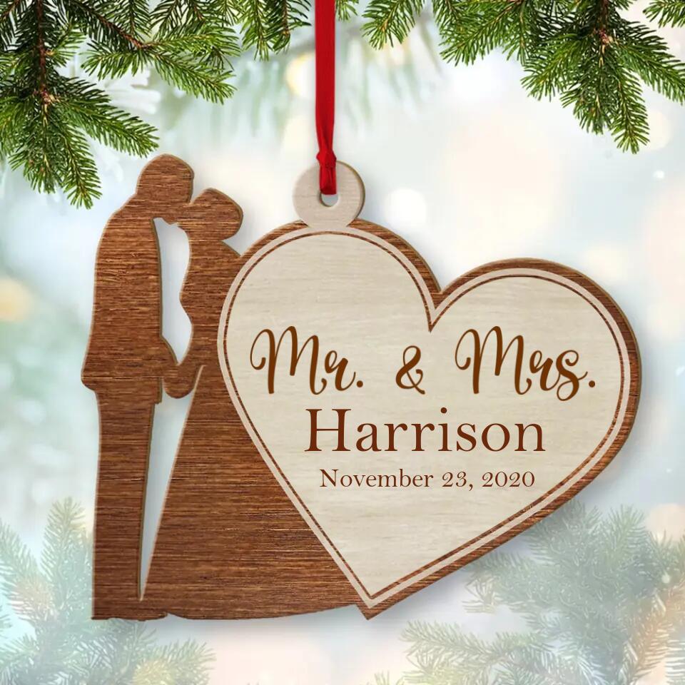 Couple in Christmas 2022 - Best Personalized Ornament for Christmas Tree - Decor Christmas Tree for Couple, For Him/Her- 210IHNBNOR760