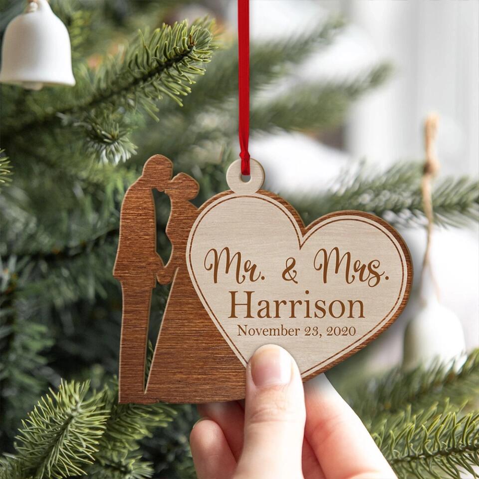 Couple in Christmas 2022 - Best Personalized Ornament for Christmas Tree - Decor Christmas Tree for Couple, For Him/Her- 210IHNBNOR760