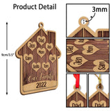 Our Family 2022 - Personalized Wooden Ornament Home Decor - Best Gift For Family For Him For Her On Christmas - 210IHNUNOR777