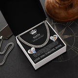 To My Man The One and The Only - Personalized Name & Photo - Custom Cuban Chain - Best Gift for Husband Boyfriend - Gift from Girlfriend Wife - 211ICNNPJE123