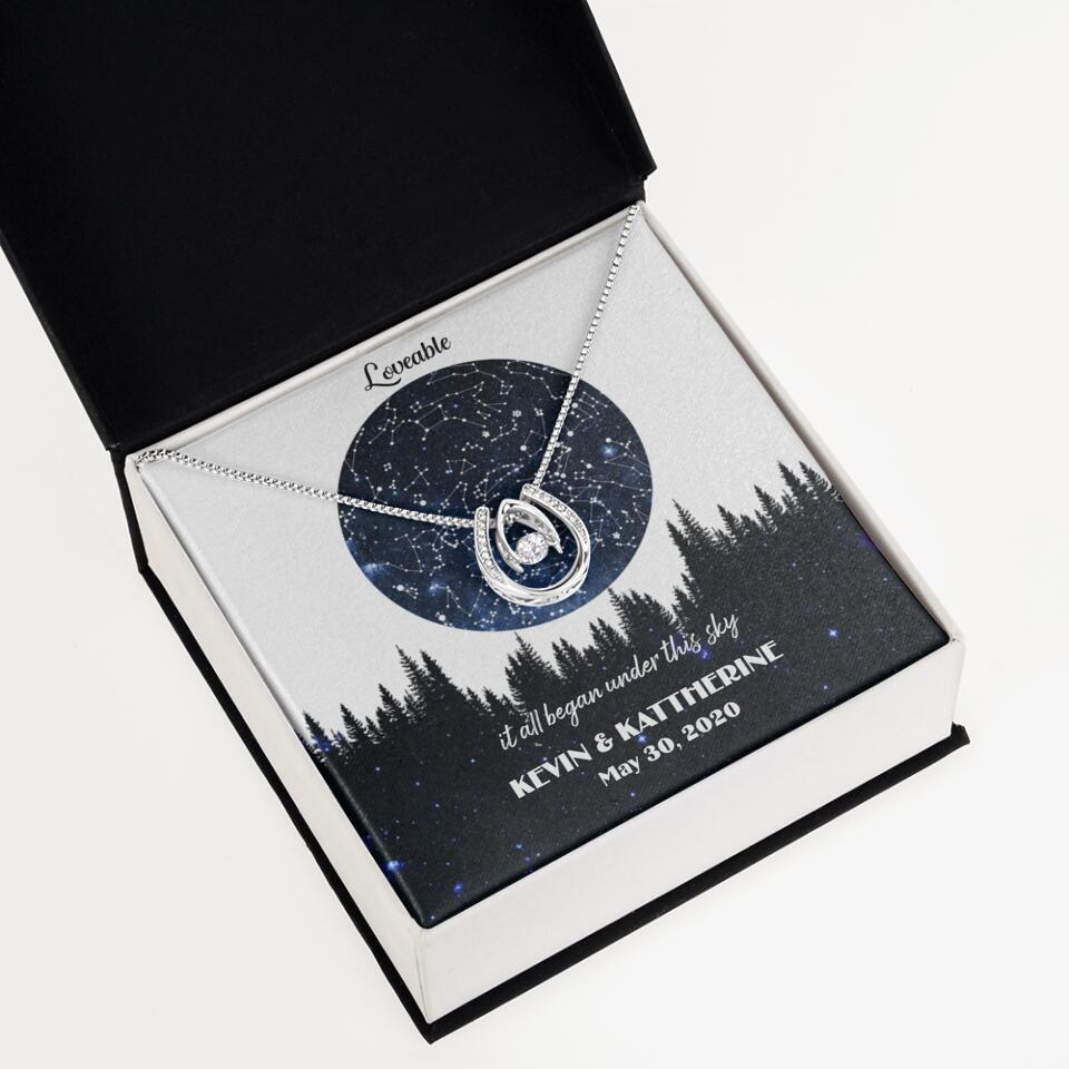 It All Began Under This Sky Personalized Necklace